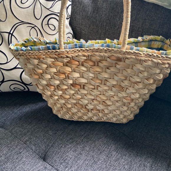 Sondra Roberts squared straw bag - Picture 2 of 7